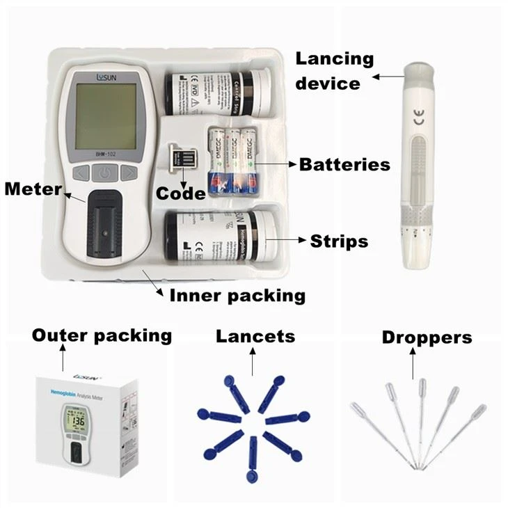 HB Meter Hemglobin Meter Hemoglobin Test Strips