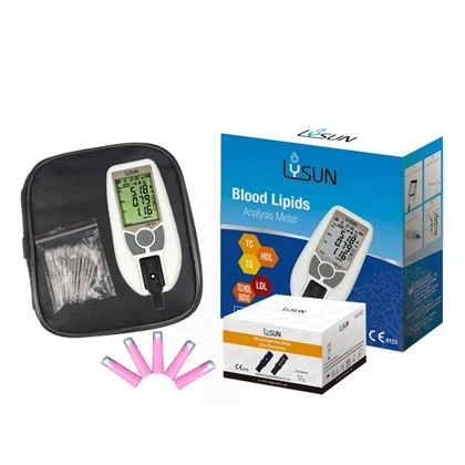 LPM-101 glukomer na analýzu lipidov v krvi Test na cholesterol Domáci krvný test s prúžkami