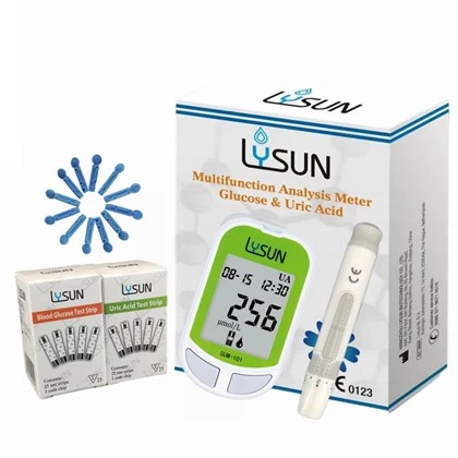 Lysun monitor glukózy v krvi a kyseliny močovej Dva v jednom diabetický glukomer