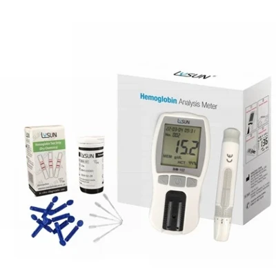 Ručný analyzátor hemoglobínu Lysun na rýchle krvné testy hemoglobínový merač BHM-102