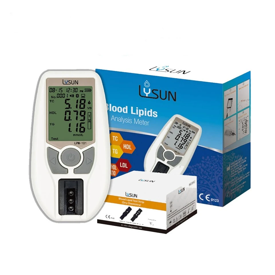 Poct 3 v 1 TC/TG/HDL glukomer na analýzu krvných lipidov Domáce použitie Cholesterol Test